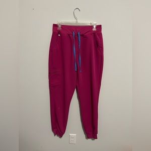FIGS HIGH WAISTED ZAMORA, RASPBERRY MEDIUM